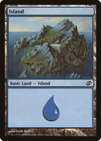 Island (31) [Duel Decks: Jace vs. Chandra] | Jomio and Rueliete's Cards and Comics