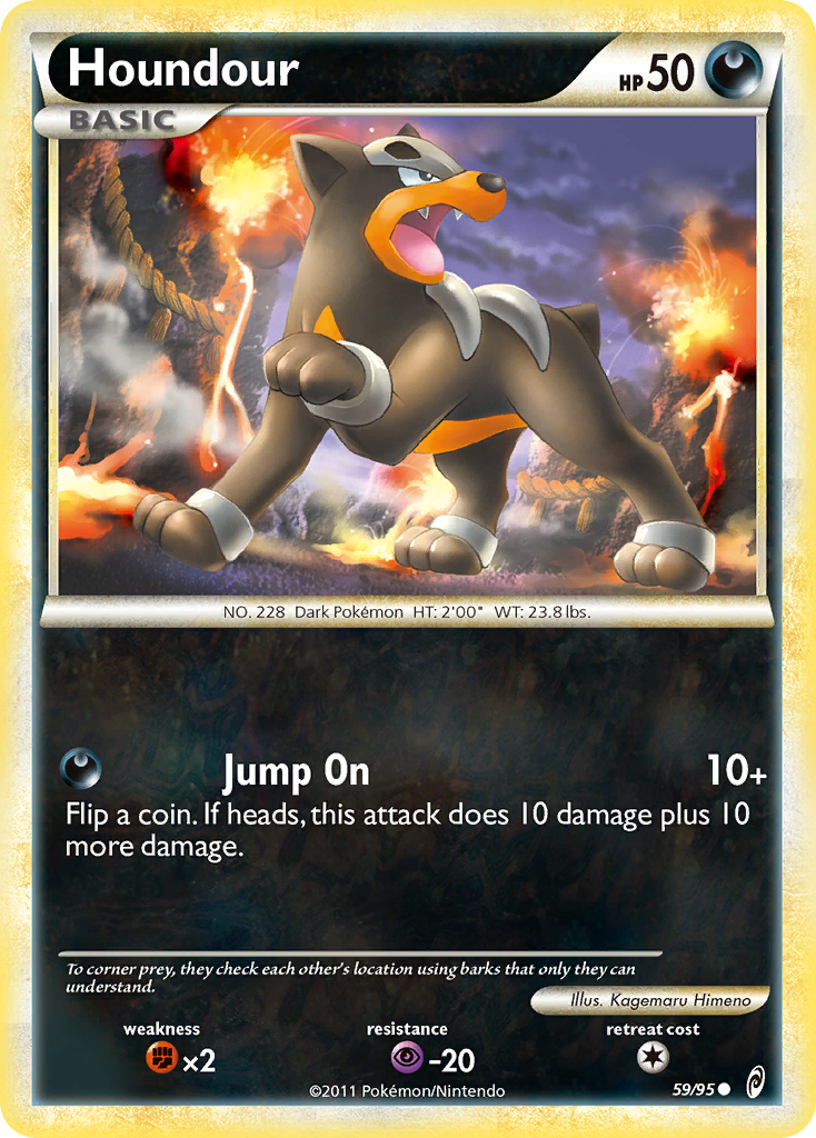Houndour (59/95) [HeartGold & SoulSilver: Call of Legends] | Jomio and Rueliete's Cards and Comics