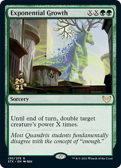 Exponential Growth [Strixhaven: School of Mages Prerelease Promos] | Jomio and Rueliete's Cards and Comics