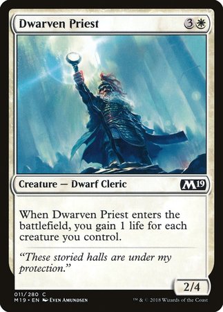 Dwarven Priest [Core Set 2019] | Jomio and Rueliete's Cards and Comics