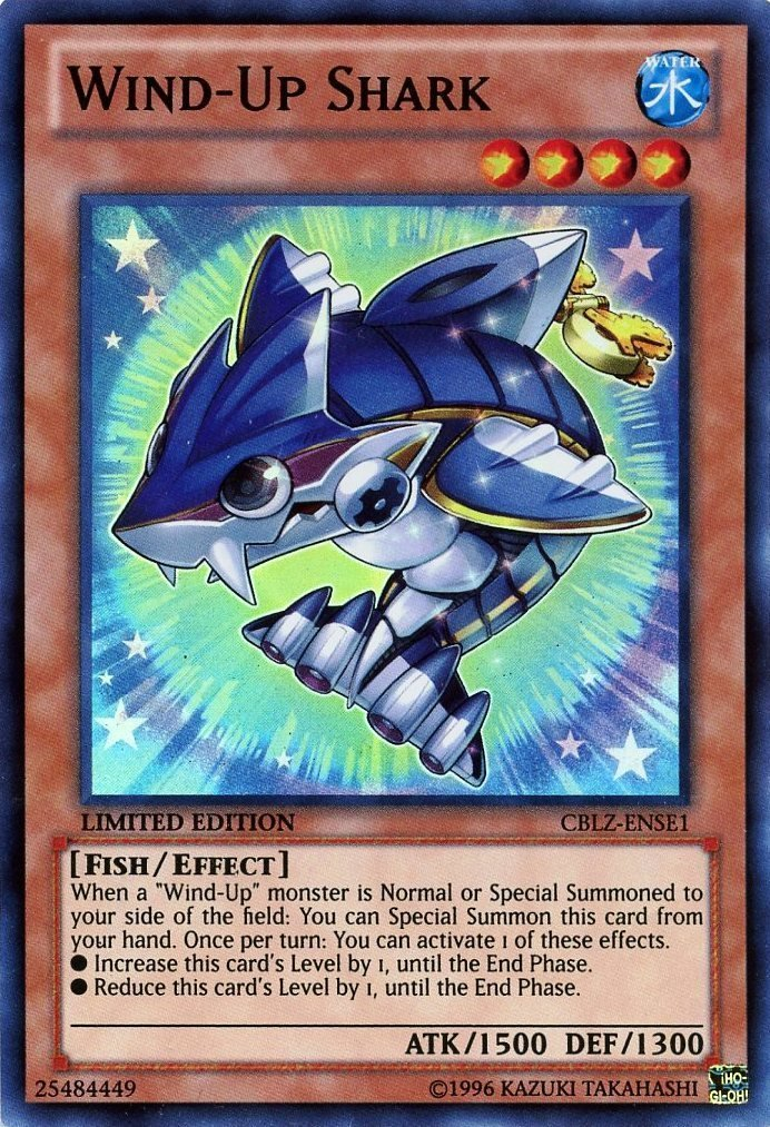 Wind-Up Shark [CBLZ-ENSE1] Super Rare | Jomio and Rueliete's Cards and Comics