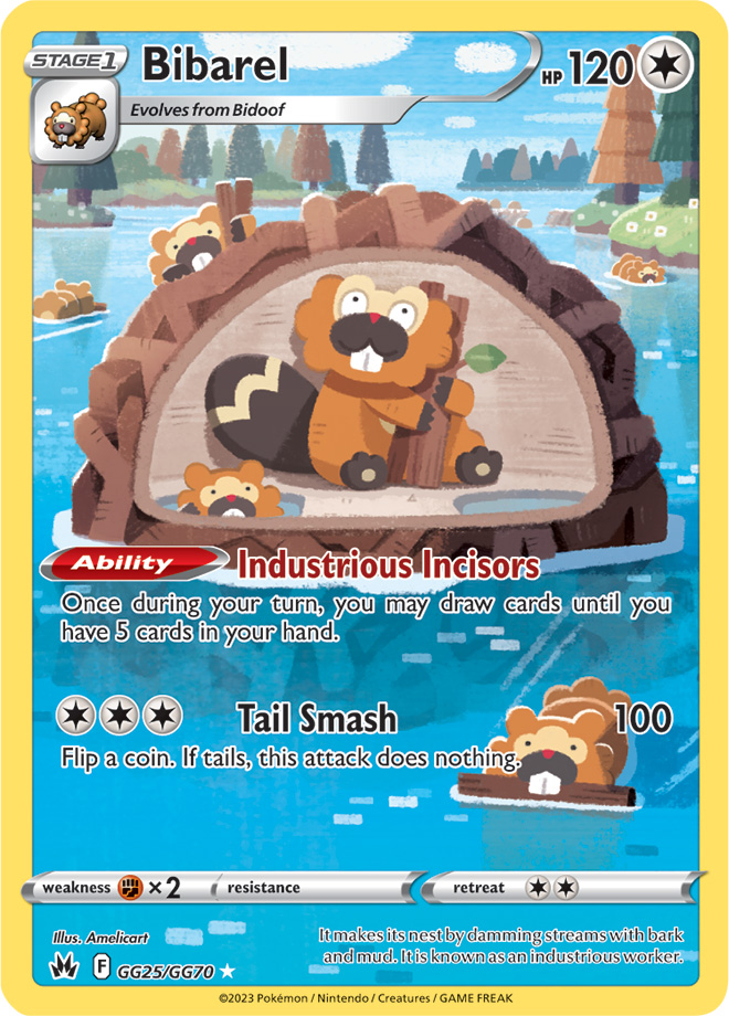 Bibarel (GG25/GG70) [Sword & Shield: Crown Zenith] | Jomio and Rueliete's Cards and Comics