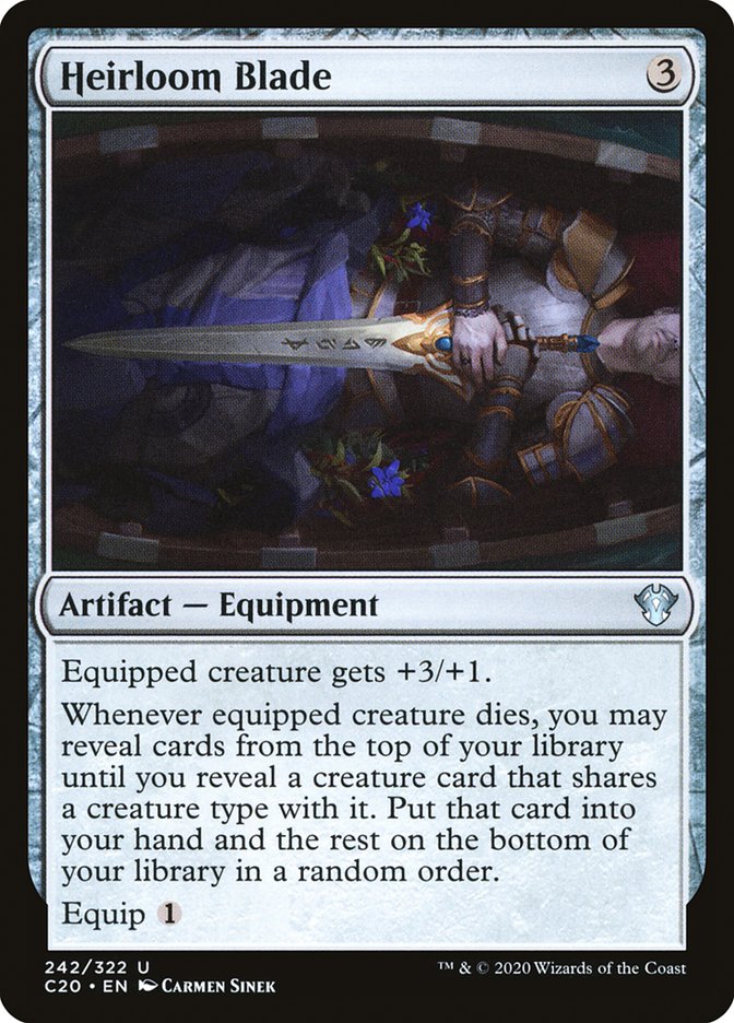 Heirloom Blade [Commander 2020] | Jomio and Rueliete's Cards and Comics