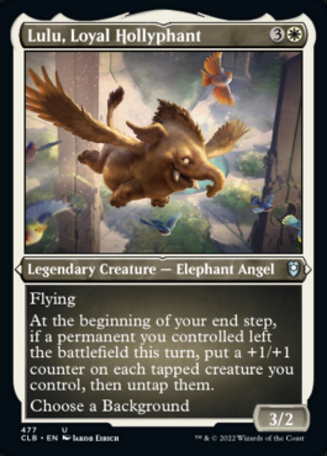 Lulu, Loyal Hollyphant (Foil Etched) [Commander Legends: Battle for Baldur's Gate] | Jomio and Rueliete's Cards and Comics