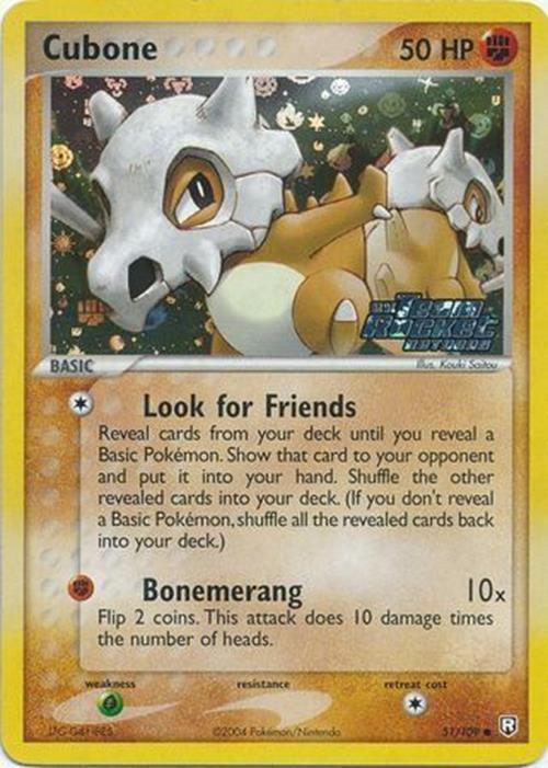 Cubone (51/109) (Stamped) [EX: Team Rocket Returns] | Jomio and Rueliete's Cards and Comics