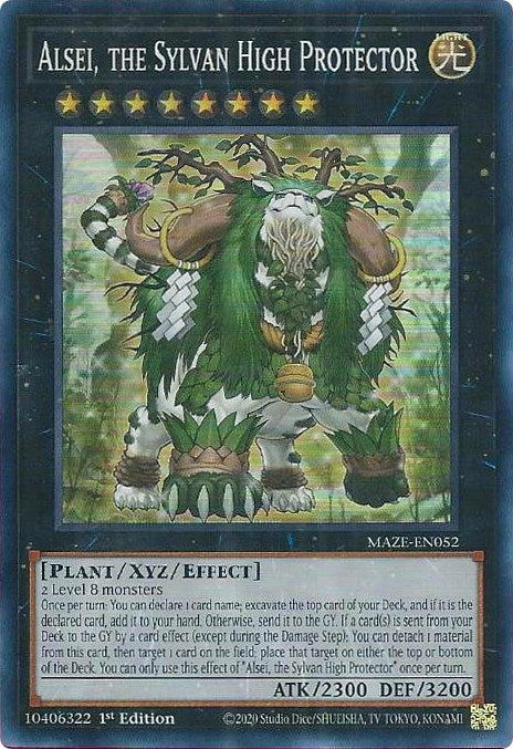 Alsei, the Sylvan High Protector [MAZE-EN052] Super Rare | Jomio and Rueliete's Cards and Comics