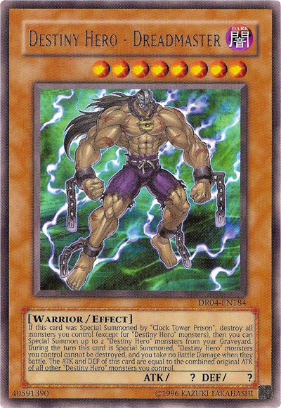 Destiny Hero - Dreadmaster [DR04-EN184] Rare | Jomio and Rueliete's Cards and Comics