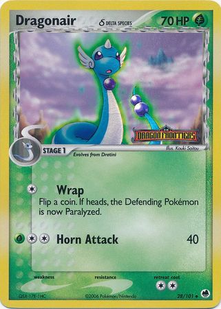 Dragonair (28/101) (Delta Species) (Stamped) [EX: Dragon Frontiers] | Jomio and Rueliete's Cards and Comics