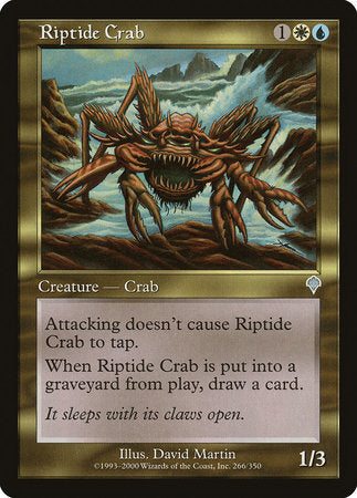 Riptide Crab [Invasion] | Jomio and Rueliete's Cards and Comics