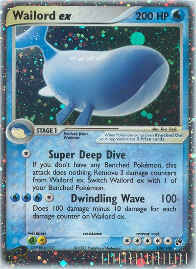 Wailord ex (100/100) [EX: Sandstorm] | Jomio and Rueliete's Cards and Comics