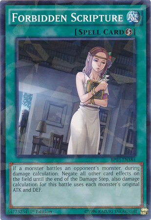 Forbidden Scripture (Shatterfoil) [BP03-EN184] Common | Jomio and Rueliete's Cards and Comics