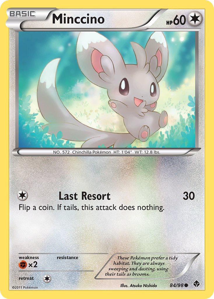 Minccino (84/98) [Black & White: Emerging Powers] | Jomio and Rueliete's Cards and Comics