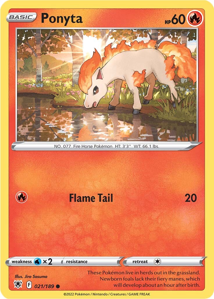 Ponyta (021/189) [Sword & Shield: Astral Radiance] | Jomio and Rueliete's Cards and Comics