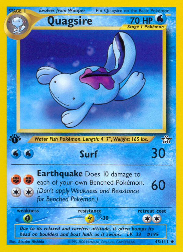 Quagsire (45/111) [Neo Genesis 1st Edition] | Jomio and Rueliete's Cards and Comics