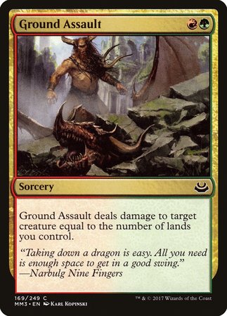 Ground Assault [Modern Masters 2017] | Jomio and Rueliete's Cards and Comics