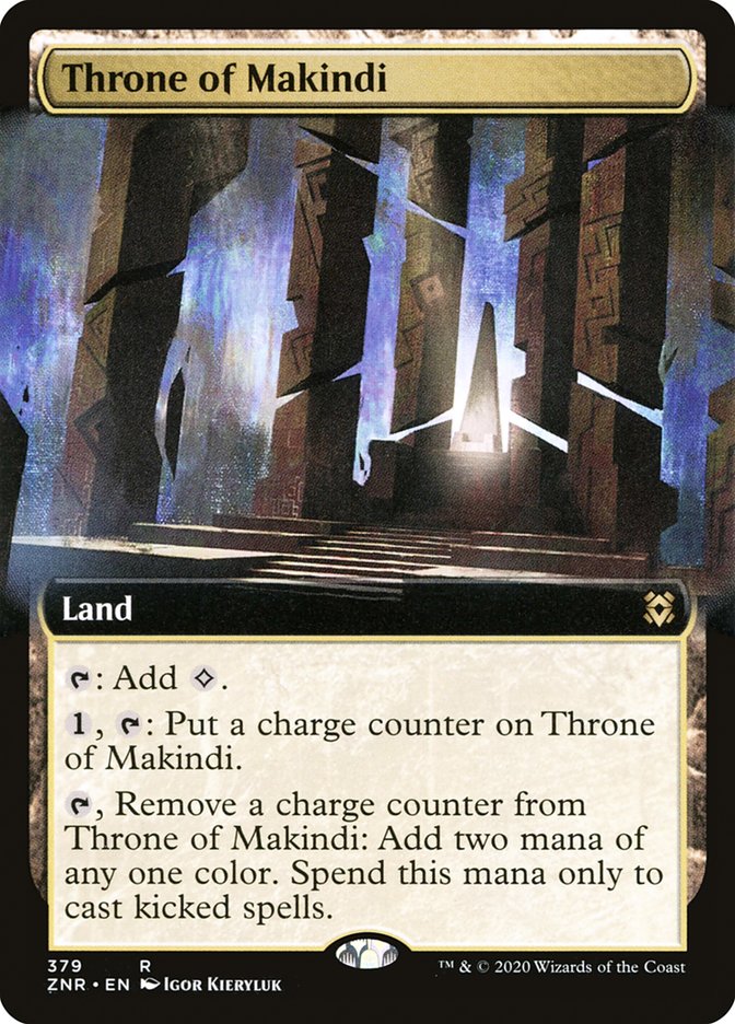 Throne of Makindi (Extended Art) [Zendikar Rising] | Jomio and Rueliete's Cards and Comics