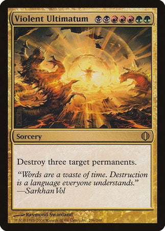 Violent Ultimatum [Shards of Alara] | Jomio and Rueliete's Cards and Comics