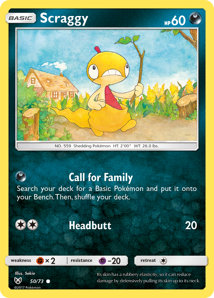 Scraggy (50/73) [Sun & Moon: Shining Legends] | Jomio and Rueliete's Cards and Comics