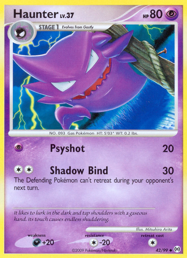 Haunter (42/99) [Platinum: Arceus] | Jomio and Rueliete's Cards and Comics