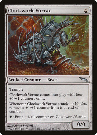 Clockwork Vorrac [Mirrodin] | Jomio and Rueliete's Cards and Comics