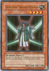 Samurai Sword Baron [WC10-EN001] Ultra Rare | Jomio and Rueliete's Cards and Comics