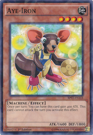 Aye-Iron (Shatterfoil) [BP03-EN103] Rare | Jomio and Rueliete's Cards and Comics