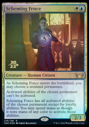 Scheming Fence [Streets of New Capenna Prerelease Promos] | Jomio and Rueliete's Cards and Comics