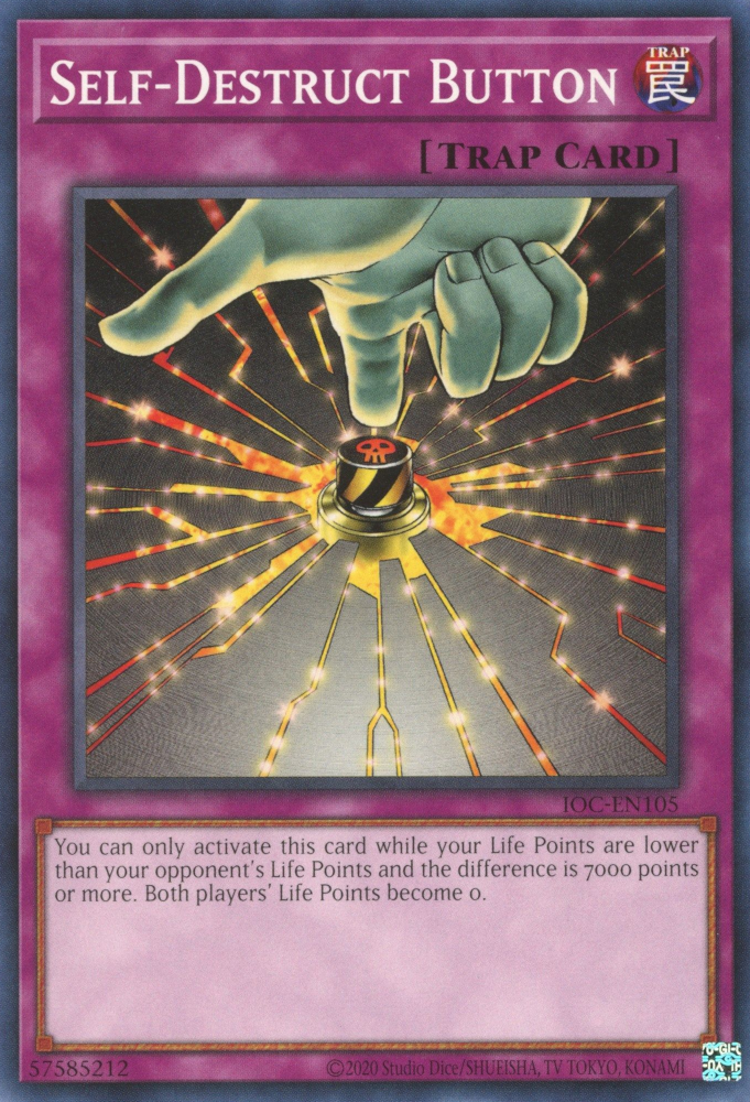 Self-Destruct Button [IOC-EN105] Common | Jomio and Rueliete's Cards and Comics