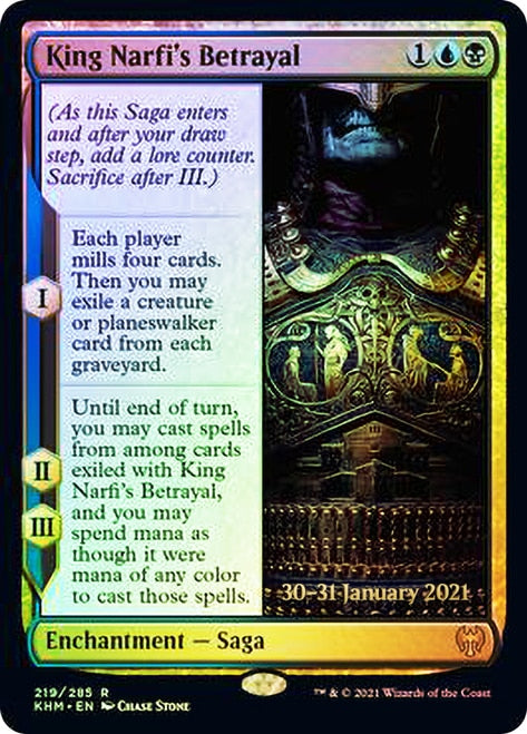 King Narfi's Betrayal [Kaldheim Prerelease Promos] | Jomio and Rueliete's Cards and Comics