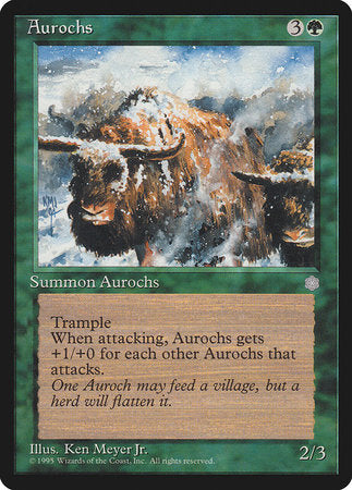 Aurochs [Ice Age] | Jomio and Rueliete's Cards and Comics