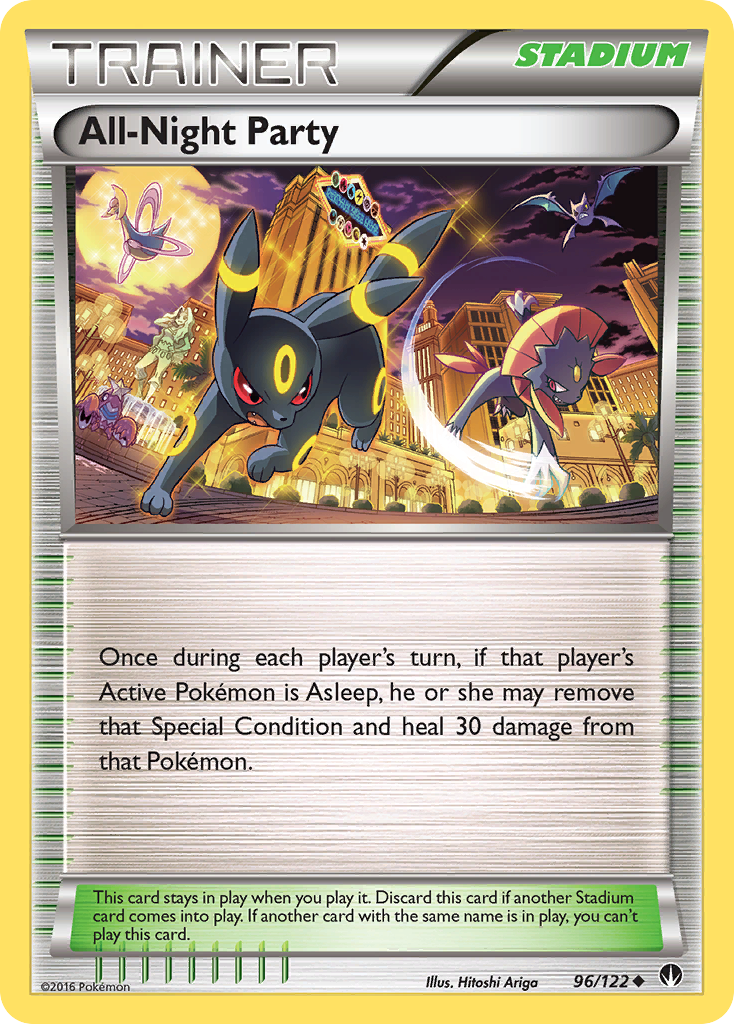 All-Night Party (96/122) [XY: BREAKpoint] | Jomio and Rueliete's Cards and Comics