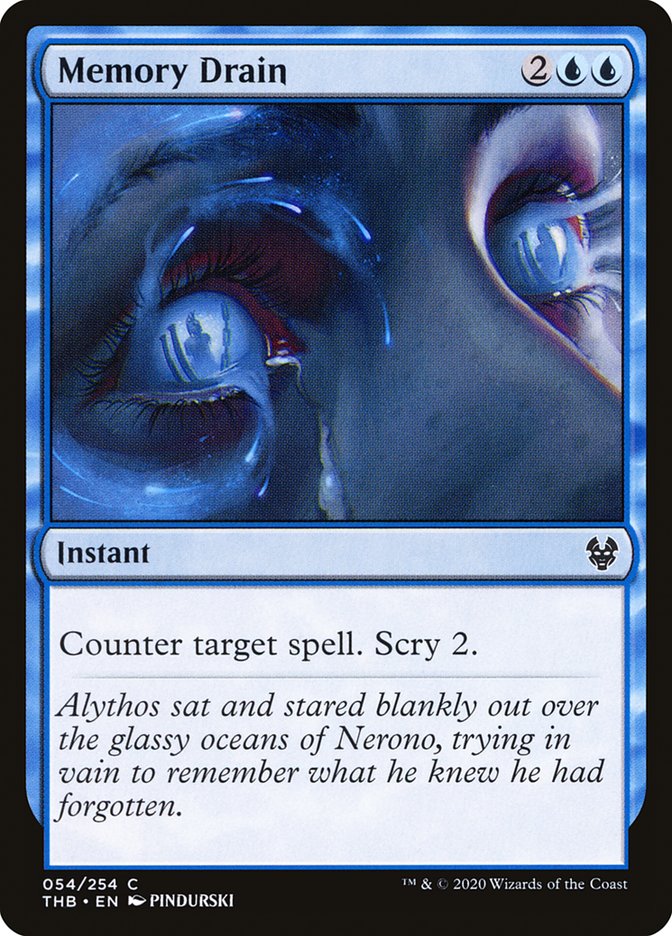 Memory Drain [Theros Beyond Death] | Jomio and Rueliete's Cards and Comics