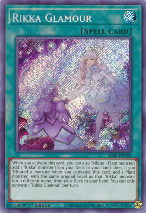Rikka Glamour [SESL-EN023] Secret Rare | Jomio and Rueliete's Cards and Comics