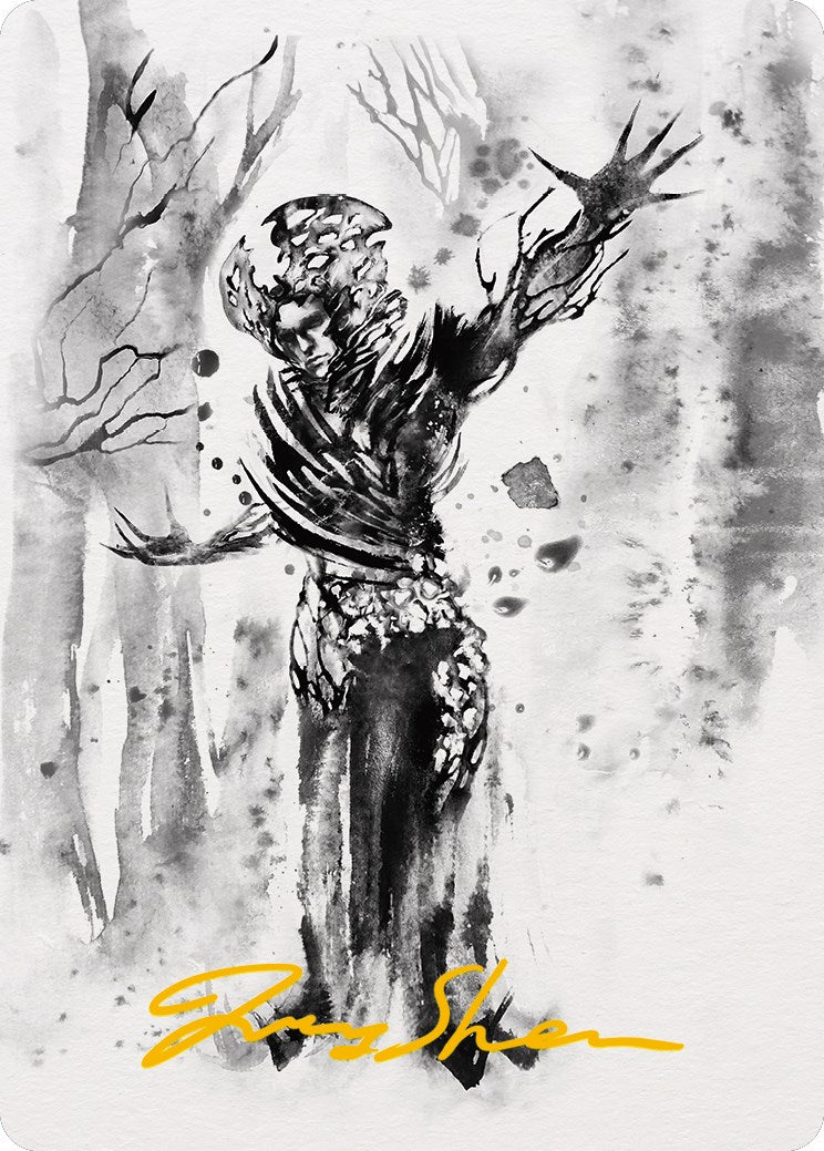 Rustvine Cultivator Art Card (Gold-Stamped Signature) [Phyrexia: All Will Be One Art Series] | Jomio and Rueliete's Cards and Comics