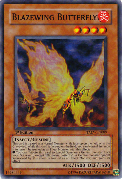 Blazewing Butterfly [TAEV-EN089] Super Rare | Jomio and Rueliete's Cards and Comics