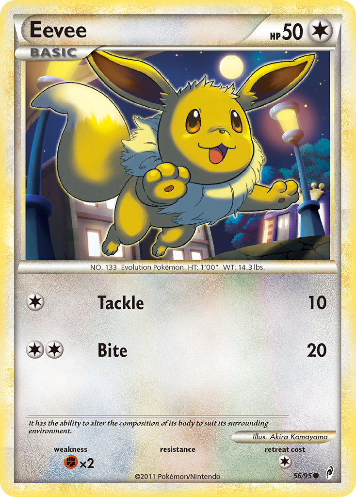 Eevee (56/95) [HeartGold & SoulSilver: Call of Legends] | Jomio and Rueliete's Cards and Comics