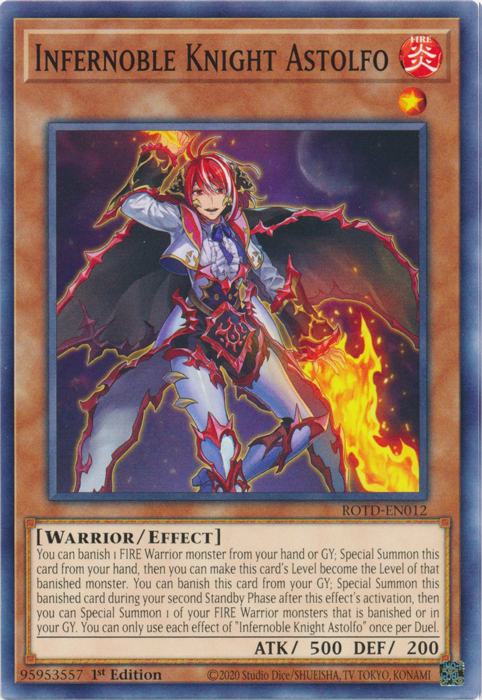 Infernoble Knight Astolfo [ROTD-EN012] Common | Jomio and Rueliete's Cards and Comics
