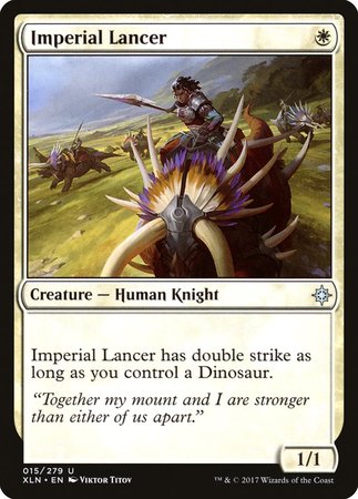 Imperial Lancer [Ixalan] | Jomio and Rueliete's Cards and Comics