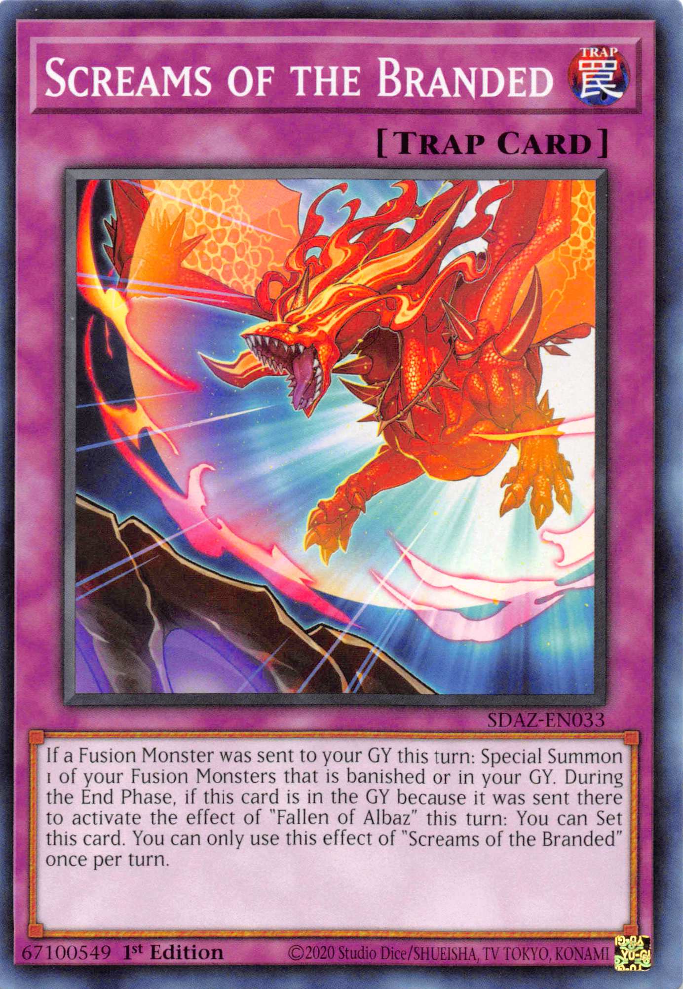 Screams of the Branded [SDAZ-EN033] Common | Jomio and Rueliete's Cards and Comics