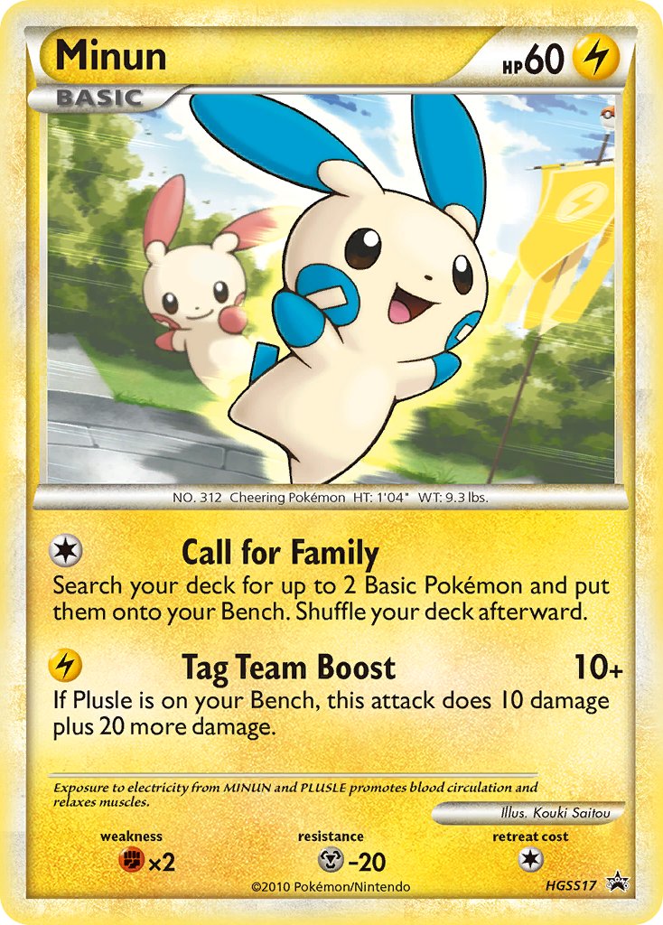 Minun (HGSS17) [HeartGold & SoulSilver: Black Star Promos] | Jomio and Rueliete's Cards and Comics