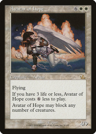 Avatar of Hope [Prophecy] | Jomio and Rueliete's Cards and Comics