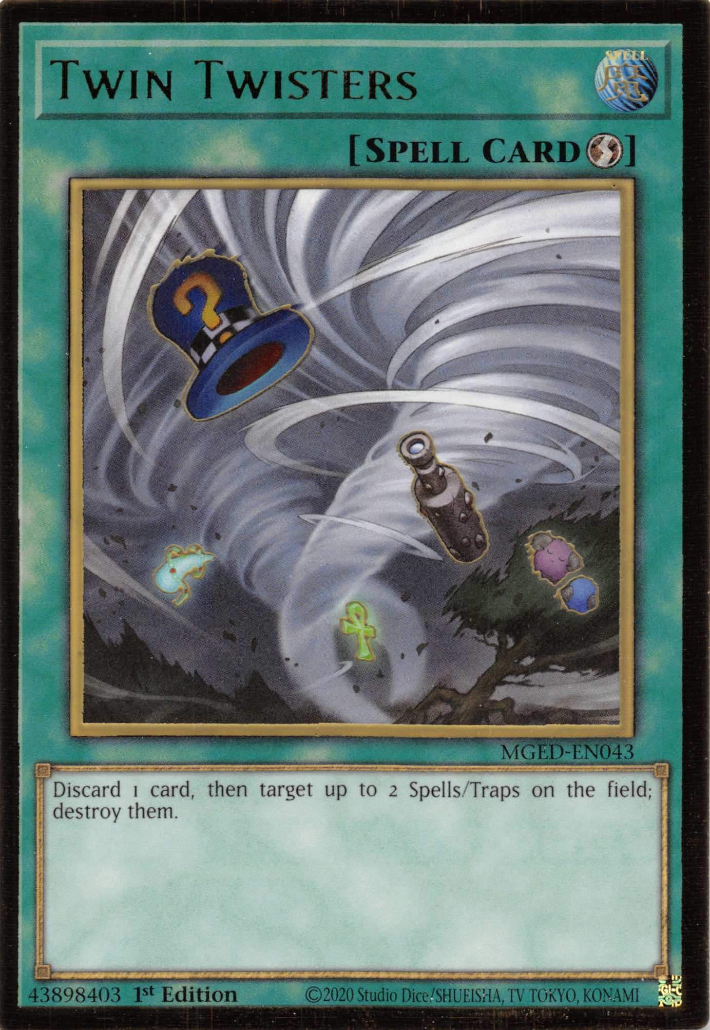 Twin Twisters [MGED-EN043] Gold Rare | Jomio and Rueliete's Cards and Comics