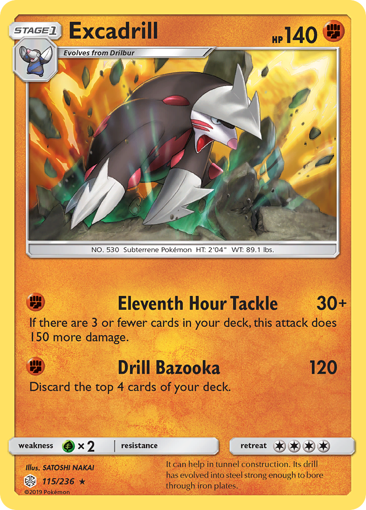 Excadrill (115/236) [Sun & Moon: Cosmic Eclipse] | Jomio and Rueliete's Cards and Comics