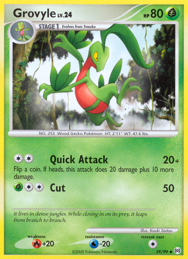 Grovyle (39/99) [Platinum: Arceus] | Jomio and Rueliete's Cards and Comics