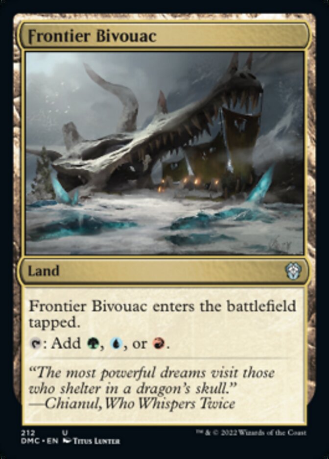 Frontier Bivouac [Dominaria United Commander] | Jomio and Rueliete's Cards and Comics