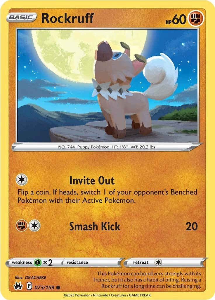 Rockruff (073/159) [Sword & Shield: Crown Zenith] | Jomio and Rueliete's Cards and Comics