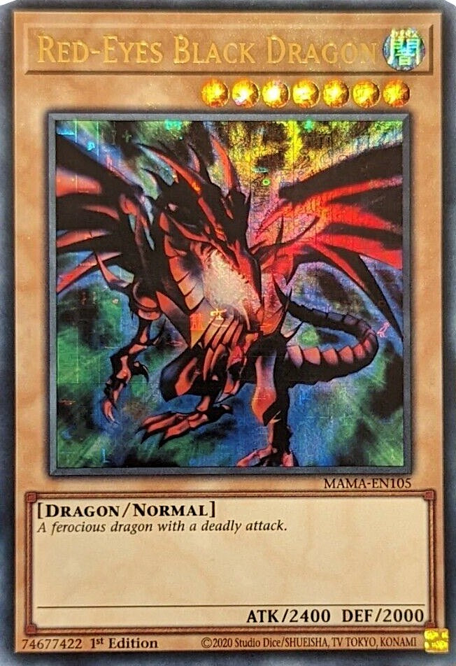 Red-Eyes Black Dragon [MAMA-EN105] Ultra Pharaoh's Rare | Jomio and Rueliete's Cards and Comics