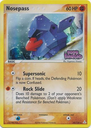 Nosepass (25/110) (Stamped) [EX: Holon Phantoms] | Jomio and Rueliete's Cards and Comics