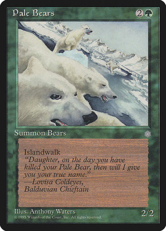 Pale Bears [Ice Age] | Jomio and Rueliete's Cards and Comics