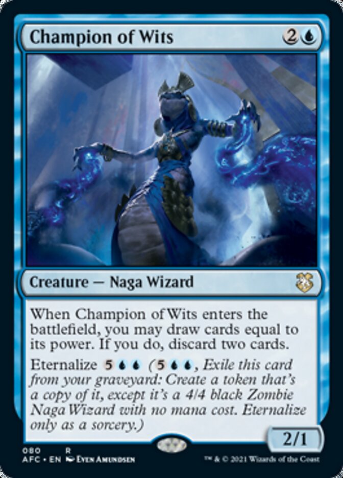 Champion of Wits [Dungeons & Dragons: Adventures in the Forgotten Realms Commander] | Jomio and Rueliete's Cards and Comics